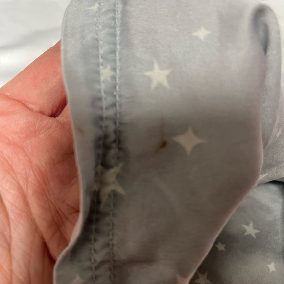 Starry Gray Silk Crib Sleeve - Picture 6 of 6
